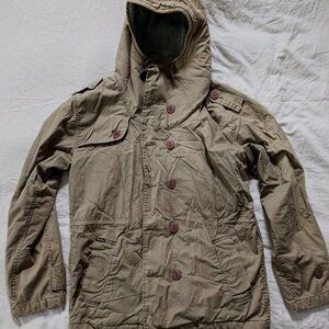 Obey Snorkel Hood Military Winter Jacket XL